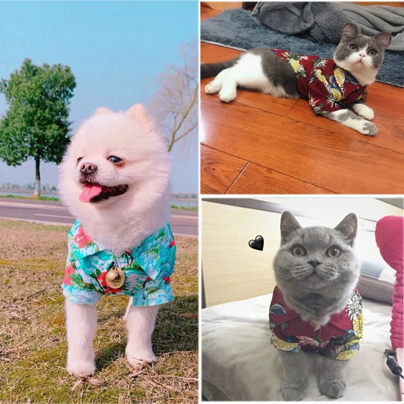 Furreal™ Hawaiian Dog and Cat shirts